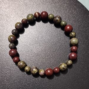 Handmade Dragon's Blood Beaded Bracelet